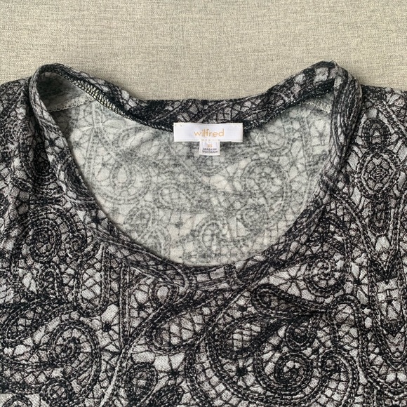ARITZIA | Wilfred Capucine Shirt in Black/Grey XS - Picture 6 of 9